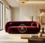 Zauq Noir Curved Sofa - Image 2