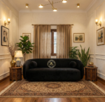 Zauq Noir Curved Sofa - Image 2