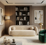 Zauq Noir Curved Sofa - Image 2