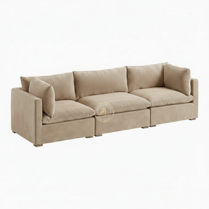 Zauq Serenity 3 Seater Sofa Beige